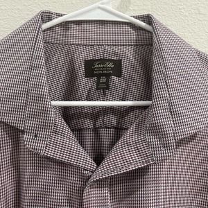 Tasso Elba Long Sleeved Button Front Shirt Men's Size XXL Checked